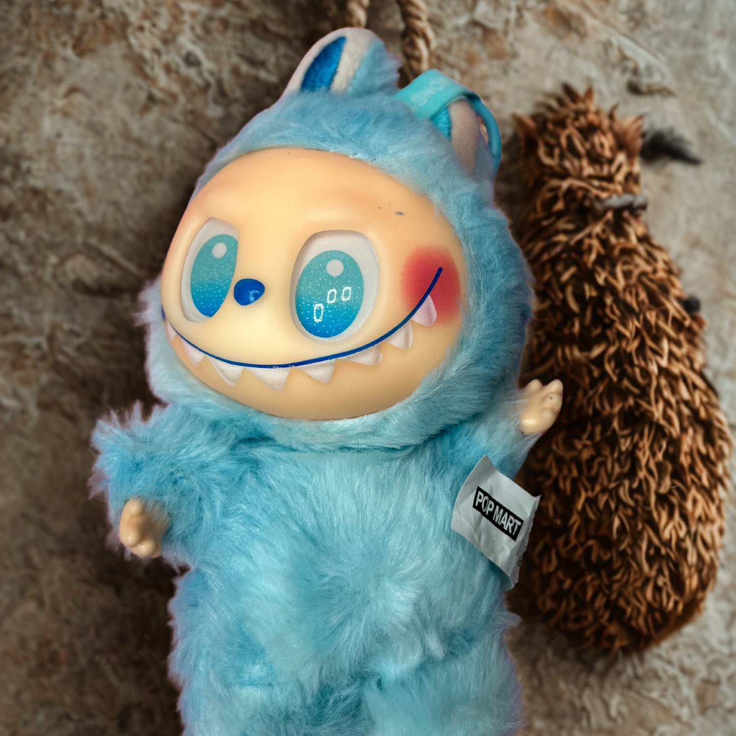 Random Colour Big Labubu Doll Plush Bag Charm.