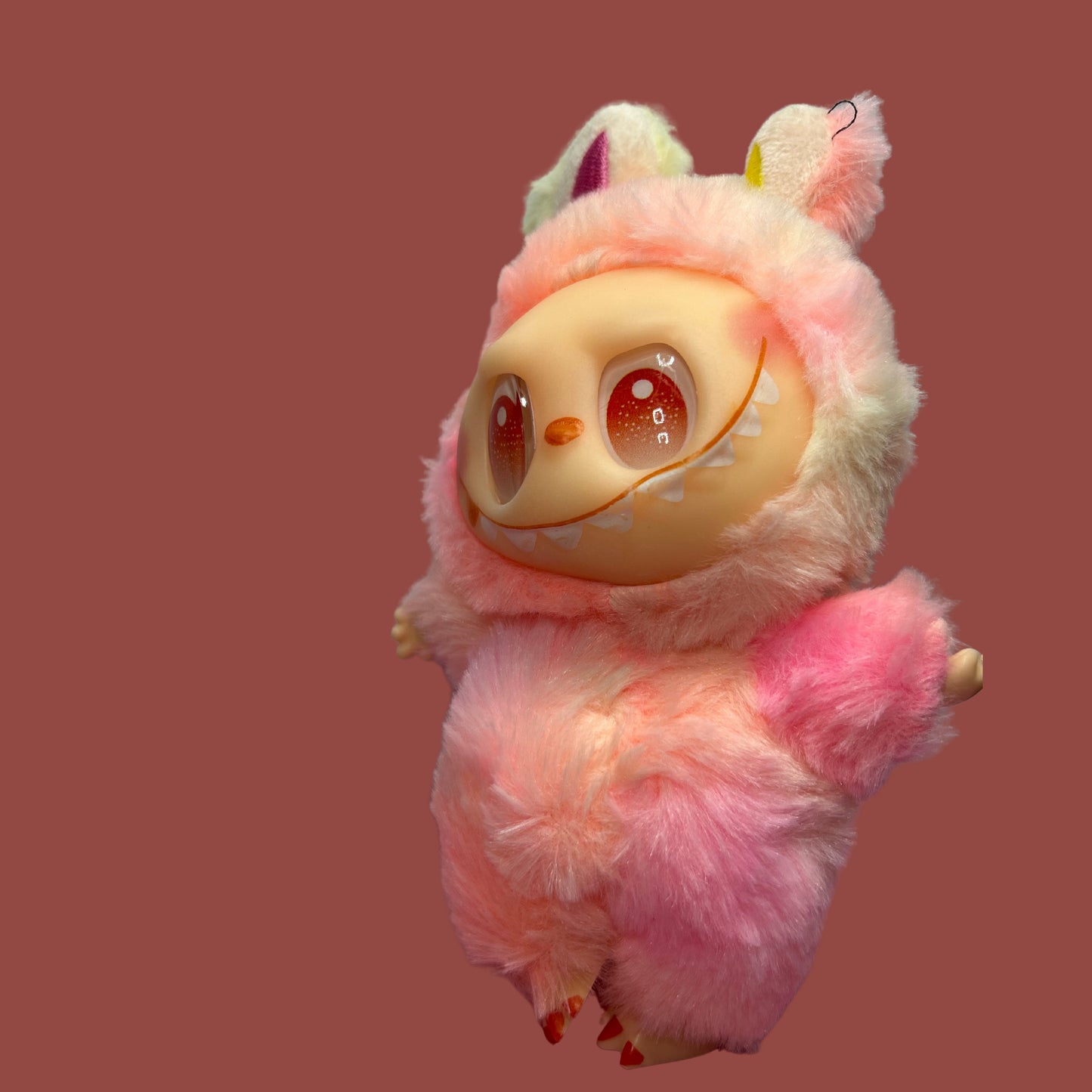 Random Colour Big Labubu Doll Plush Bag Charm.