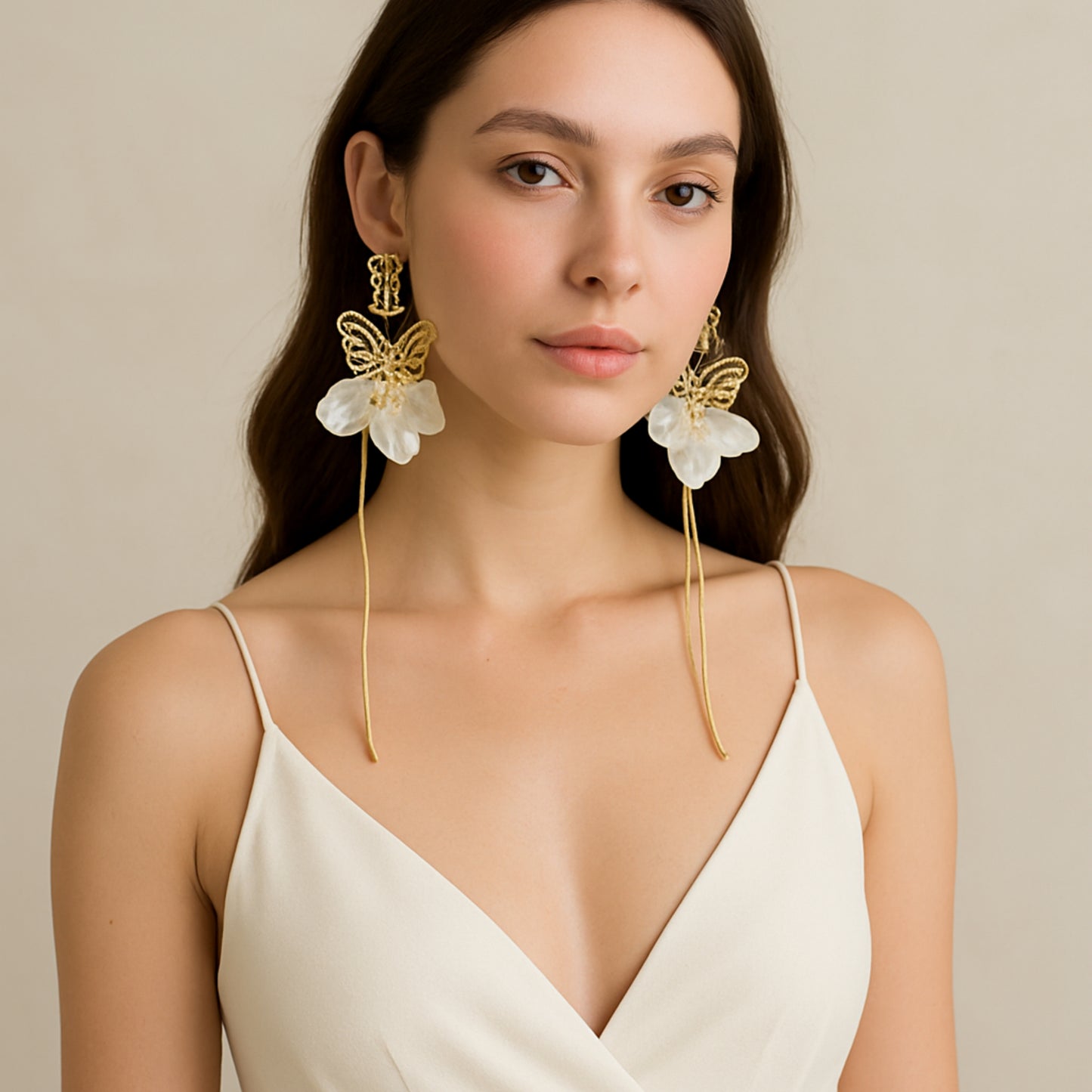 Everlasting Wings Drop Earrings: