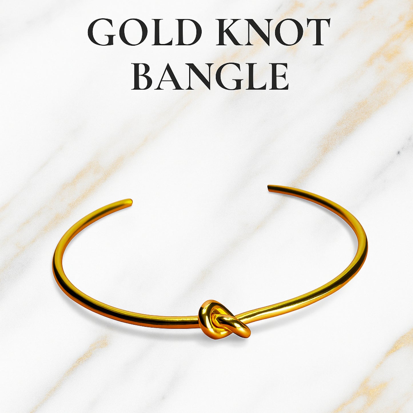 The Love Knot Bangle.|| Anti-Tarnish||
