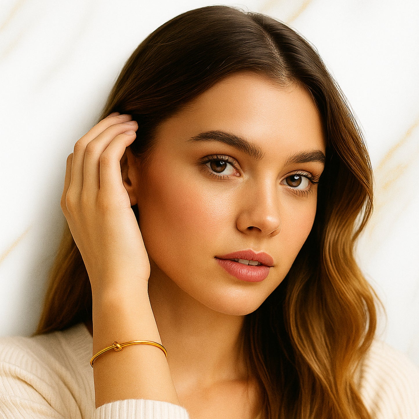 The Love Knot Bangle.|| Anti-Tarnish||