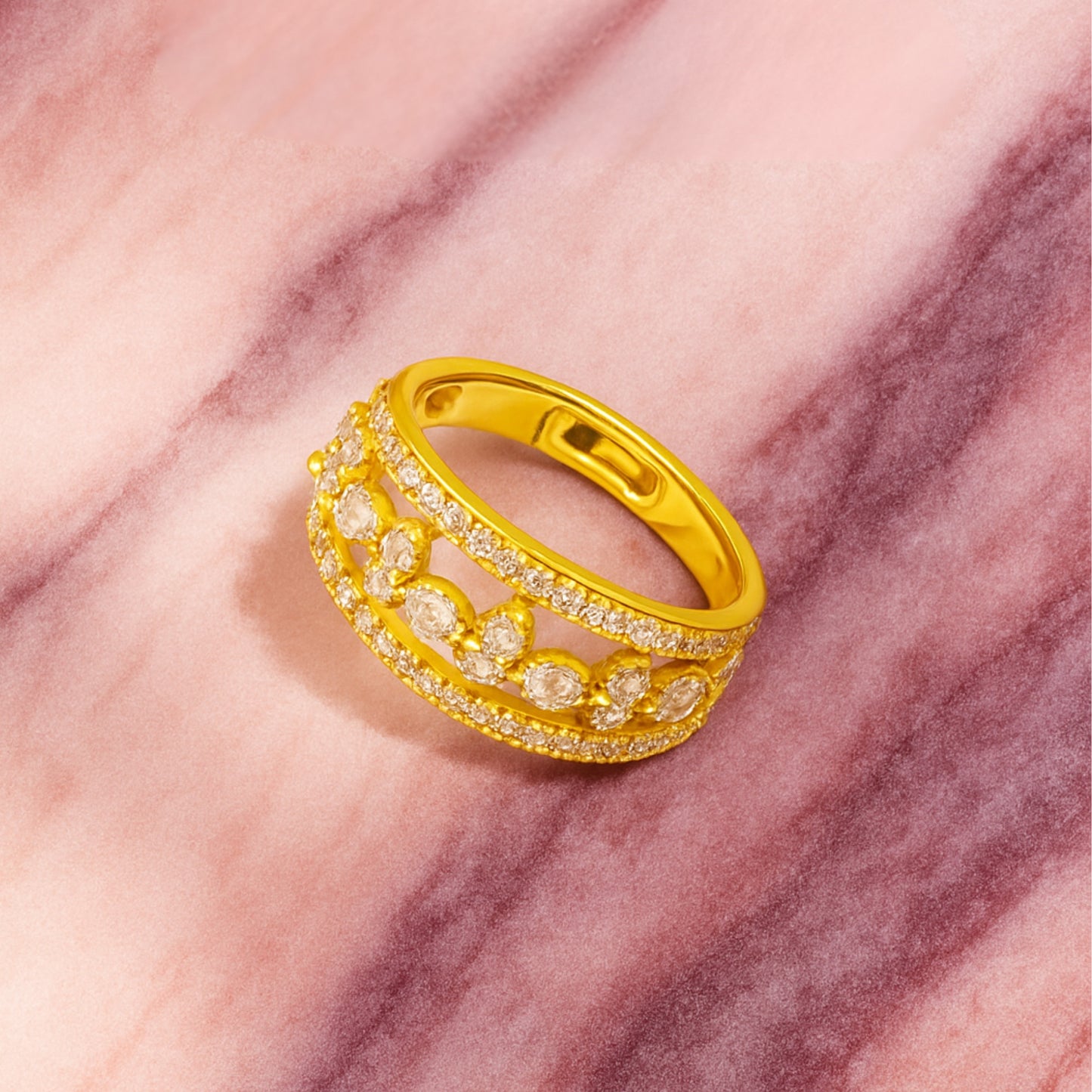 The Éclat Ring:||Anti-Tarnish||Free Size||