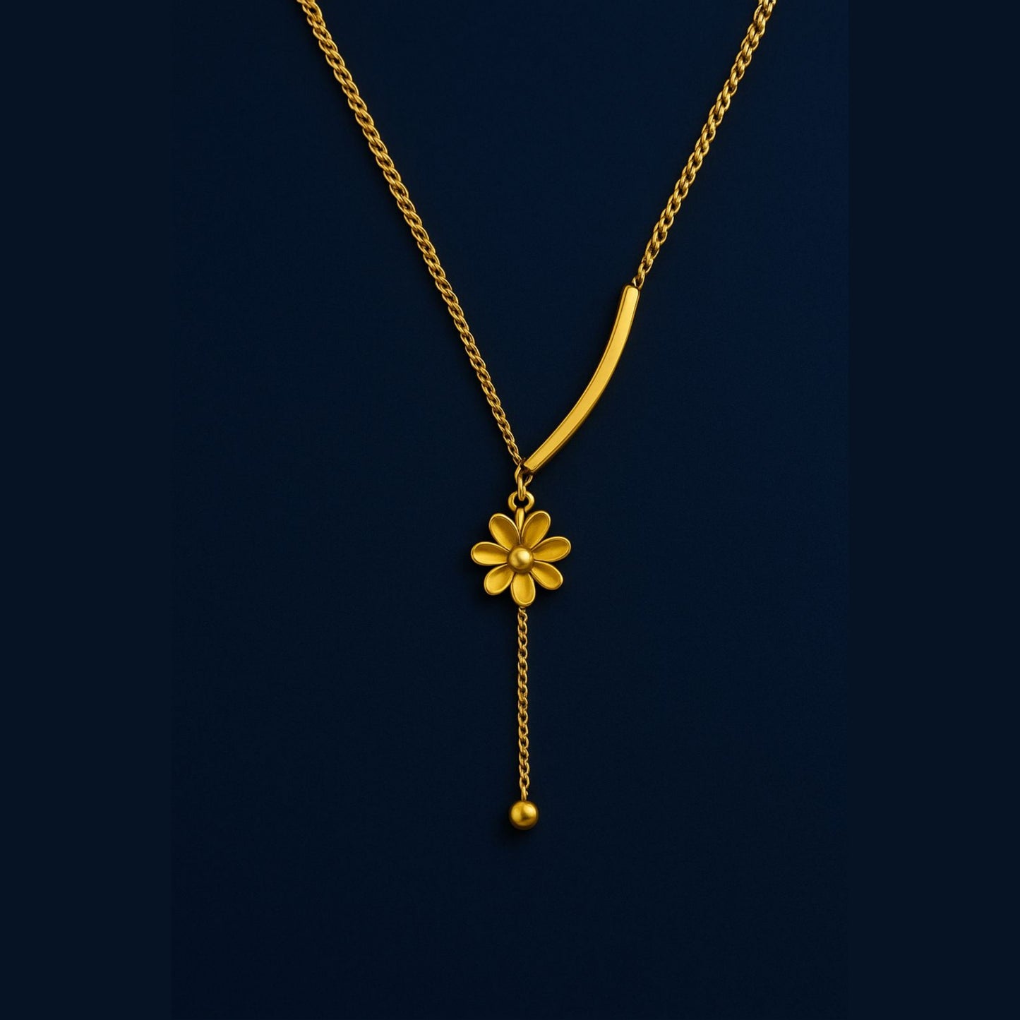 Golden Bloom Necklace || Anti Tarnish||