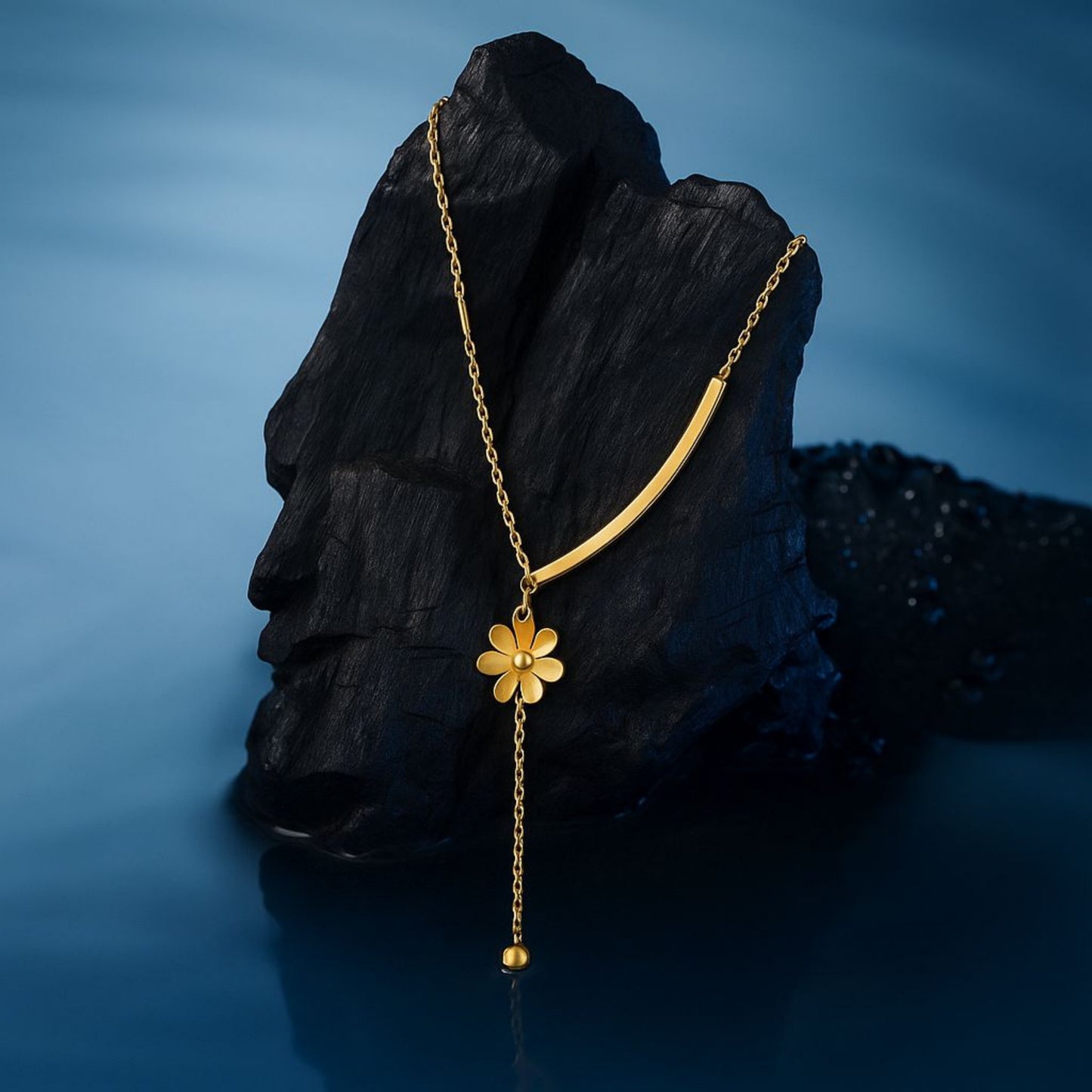 Golden Bloom Necklace || Anti Tarnish||