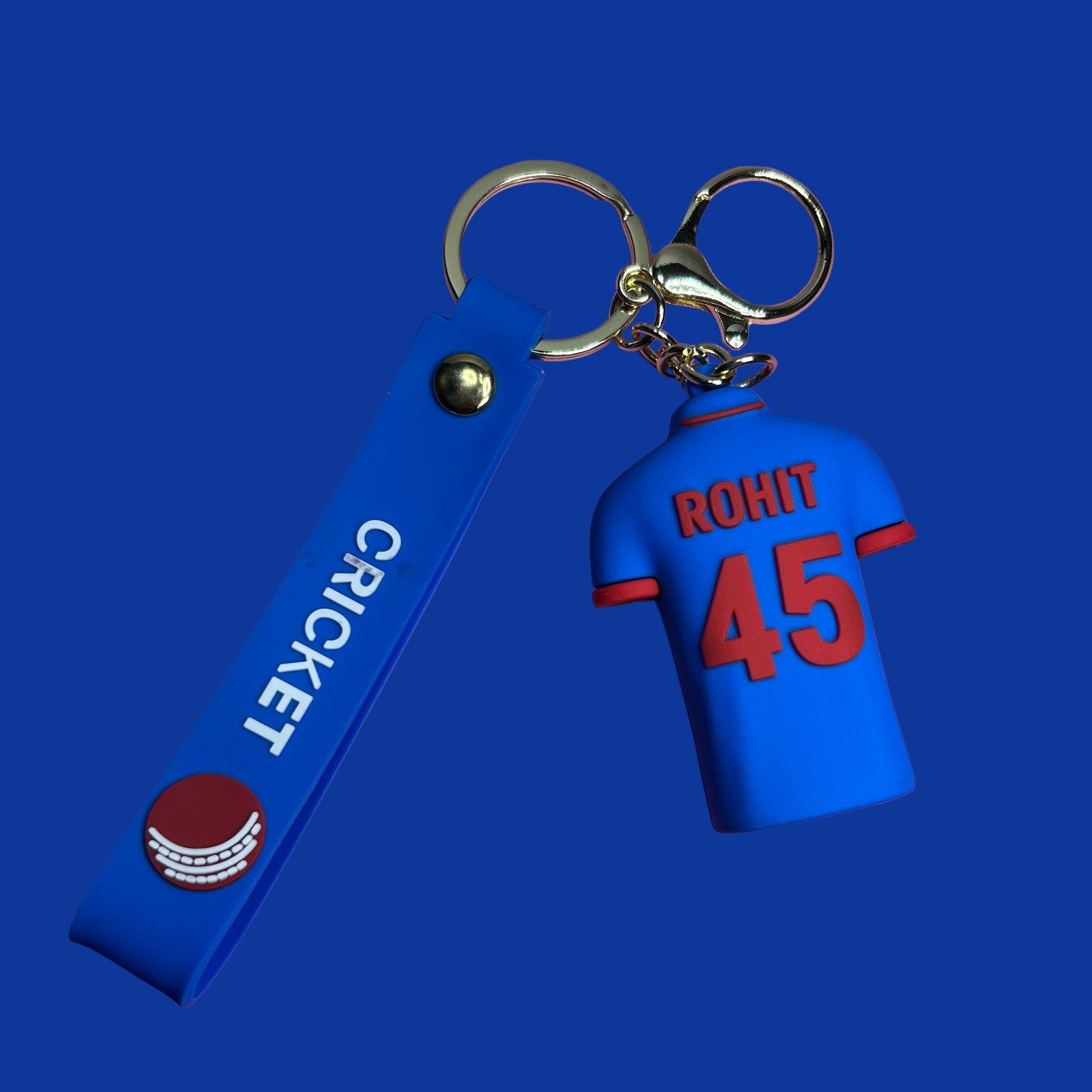 Rohit Sharma Jersey Keychain & Bag Charm – Cricket Edition