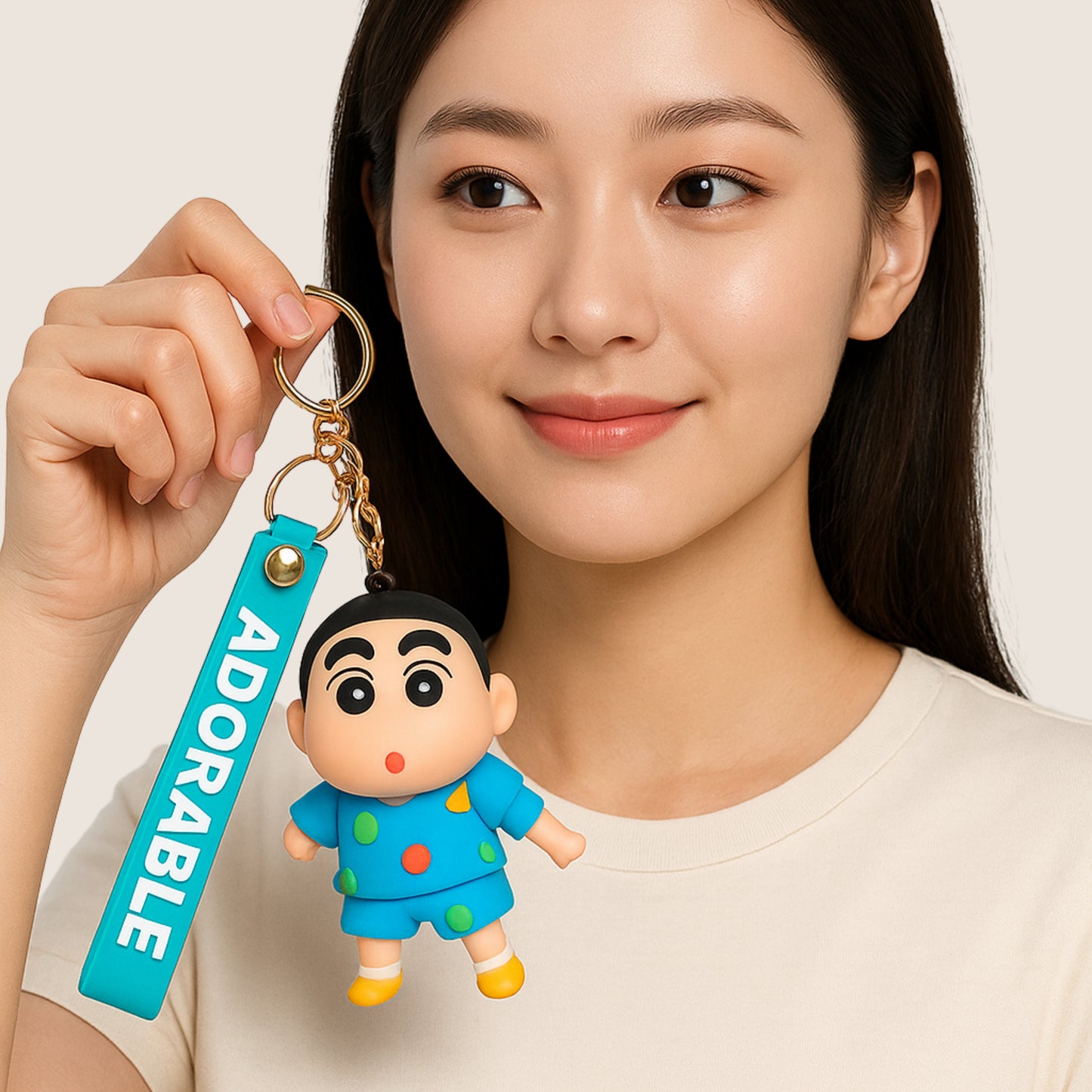 Adorable Shin-chan Keychain and Bag Charm.