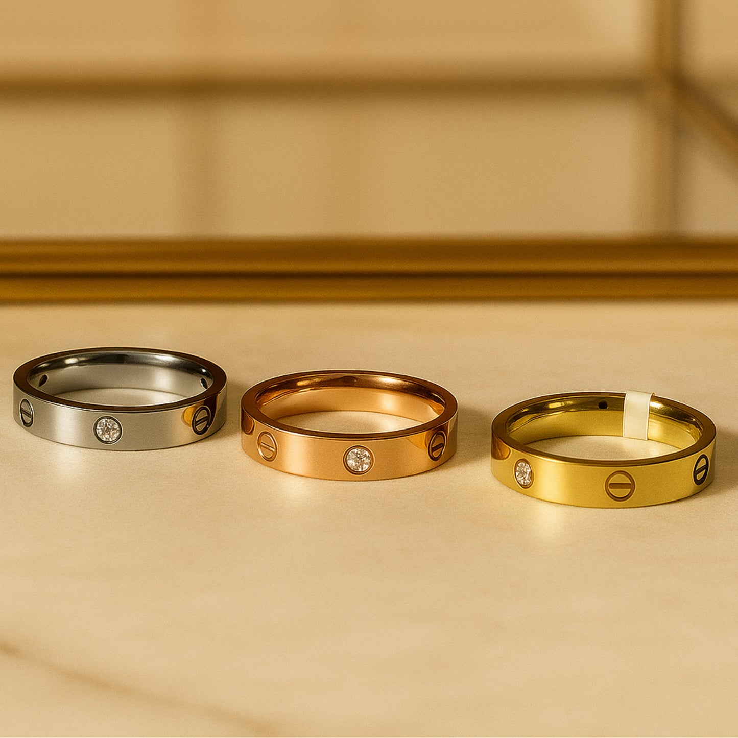 The Essential Tri-Tone Ring Set: