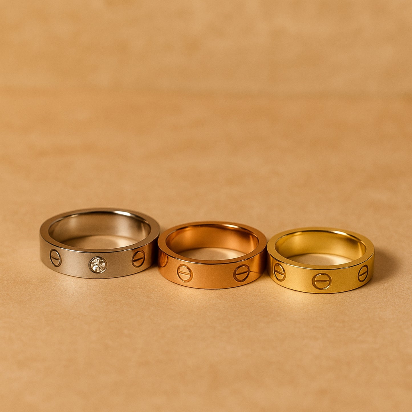 The Essential Tri-Tone Ring Set: