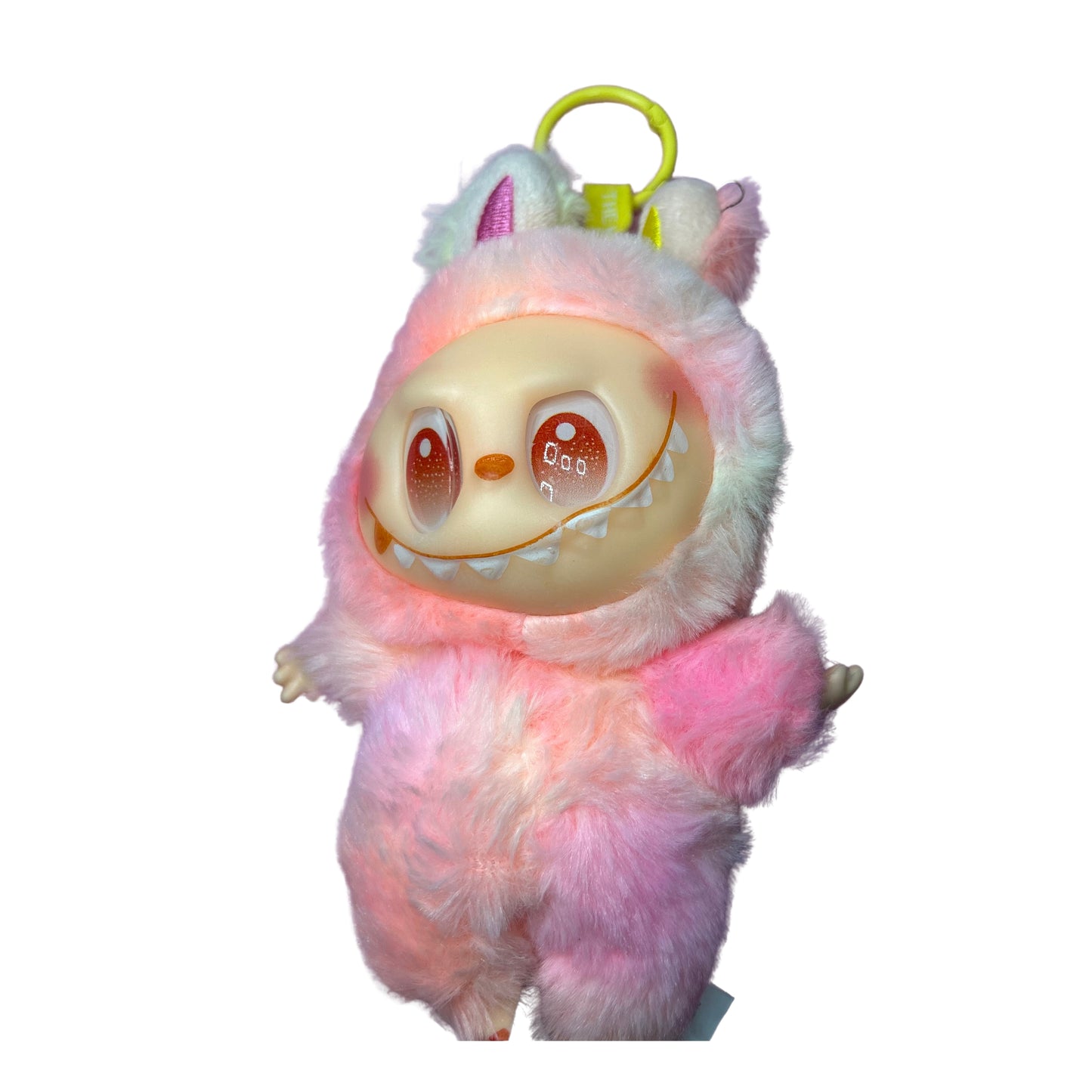 Random Colour Big Labubu Doll Plush Bag Charm.