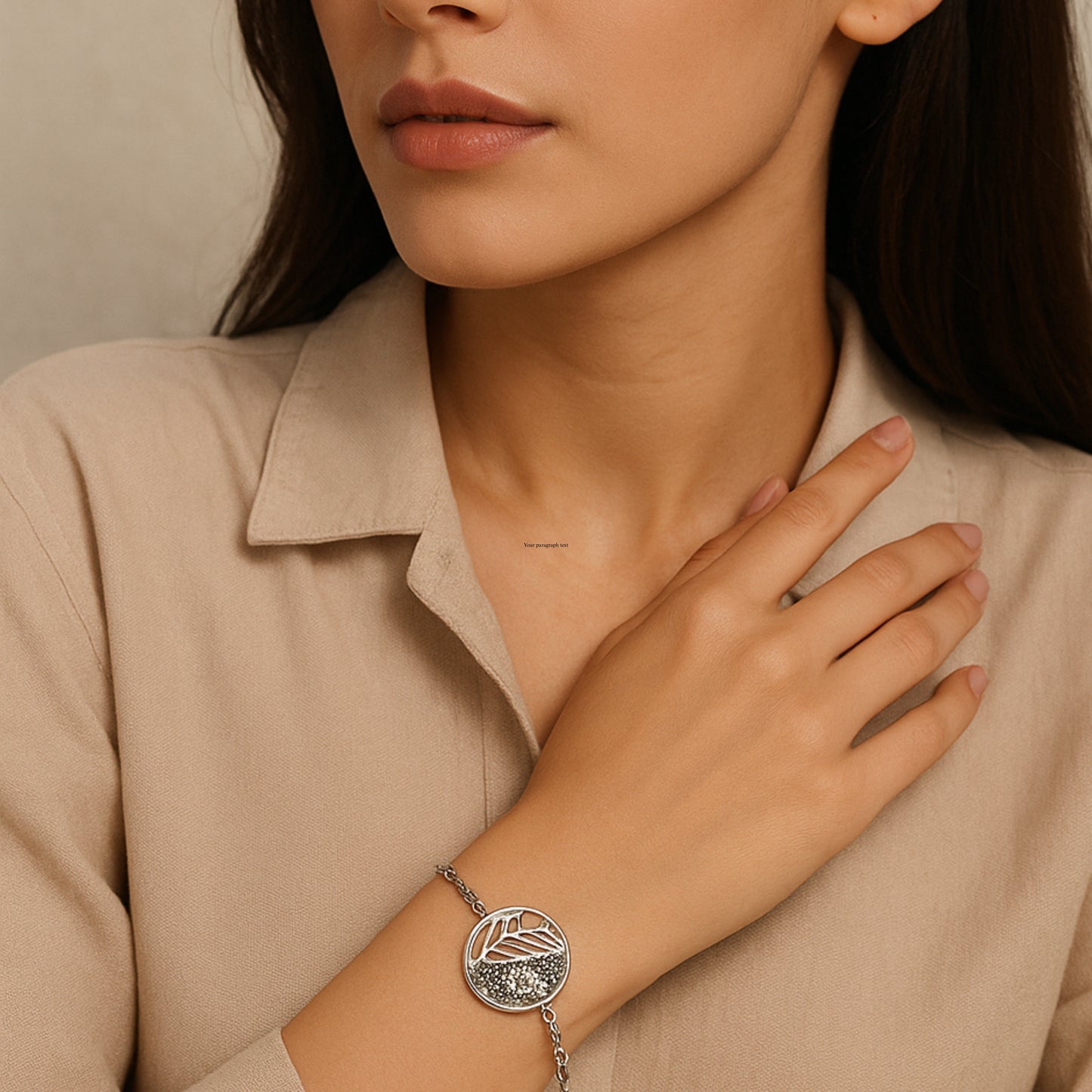 The Lumiere Leaf Bracelet.