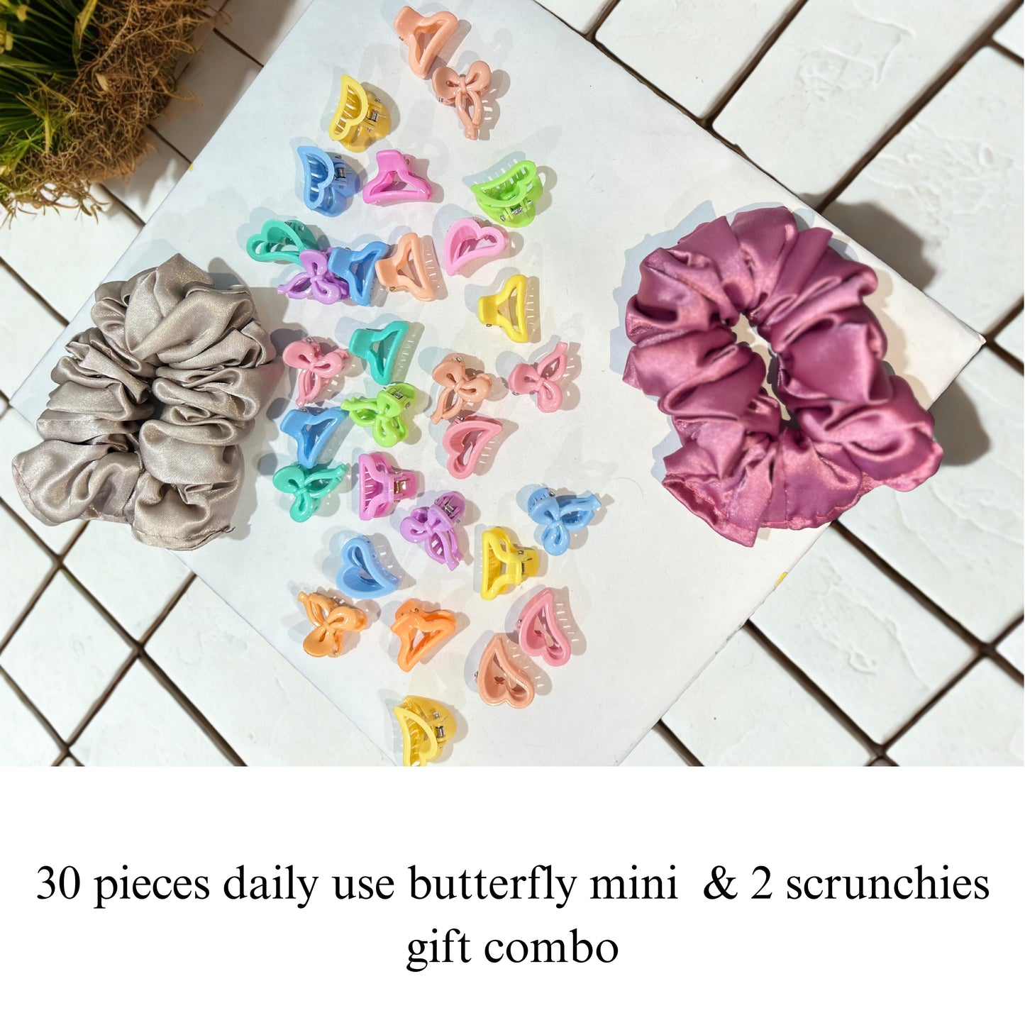 30-Piece Mini Clutcher Set with 2 Free Scrunchies