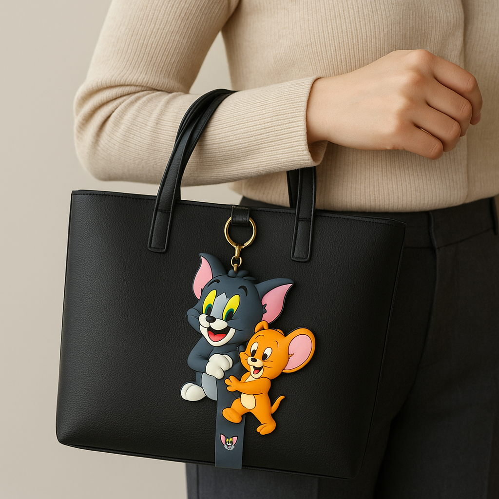 Tom & Jerry Cartoon Keychain & Bag Charm.