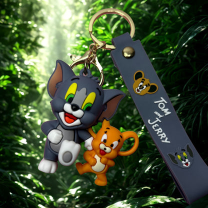 Tom & Jerry Cartoon Keychain & Bag Charm.