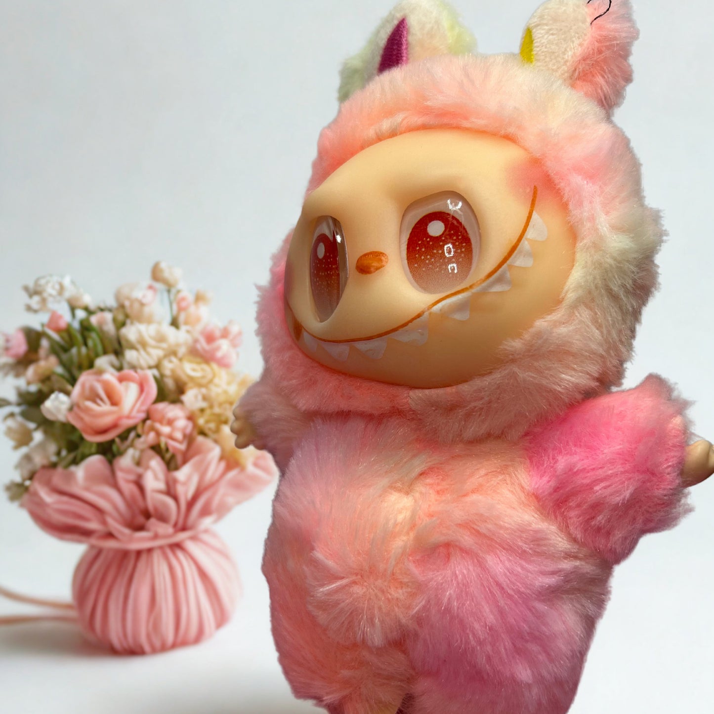 Random Colour Big Labubu Doll Plush Bag Charm.