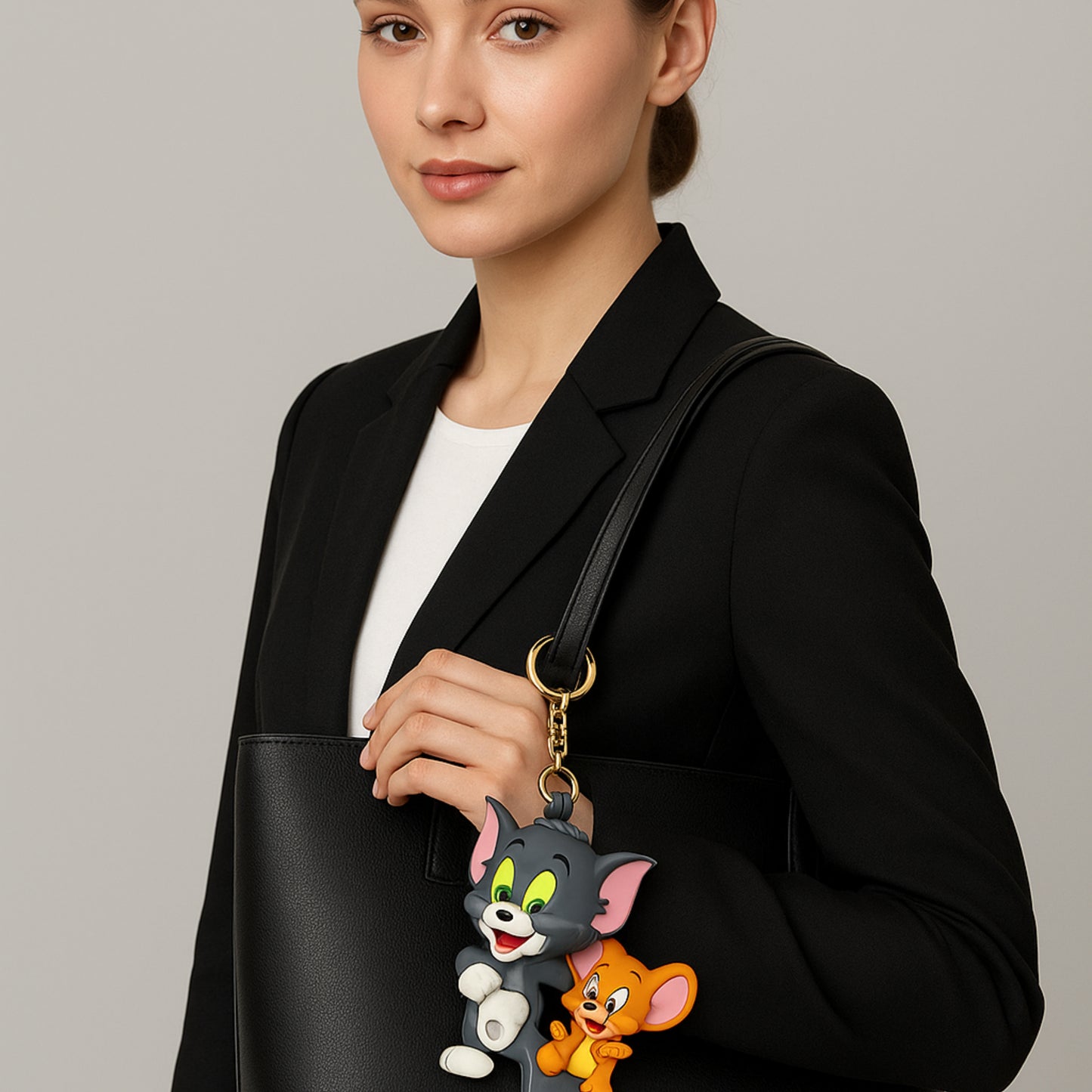 Tom & Jerry Cartoon Keychain & Bag Charm.