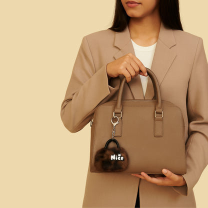 Plush "Nice" Bag Charm.