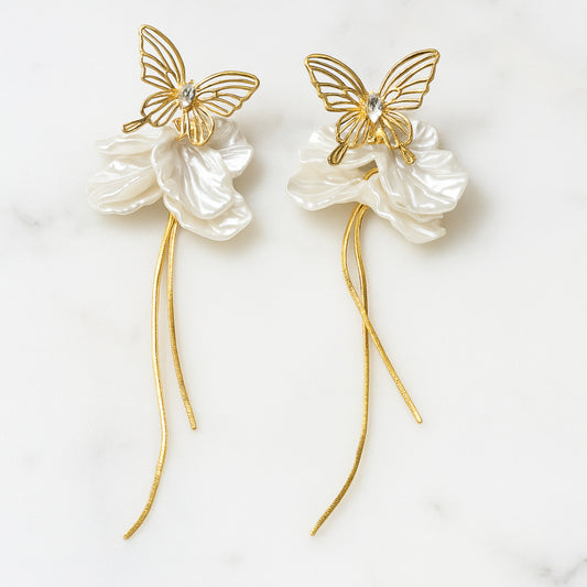 Everlasting Wings Drop Earrings: