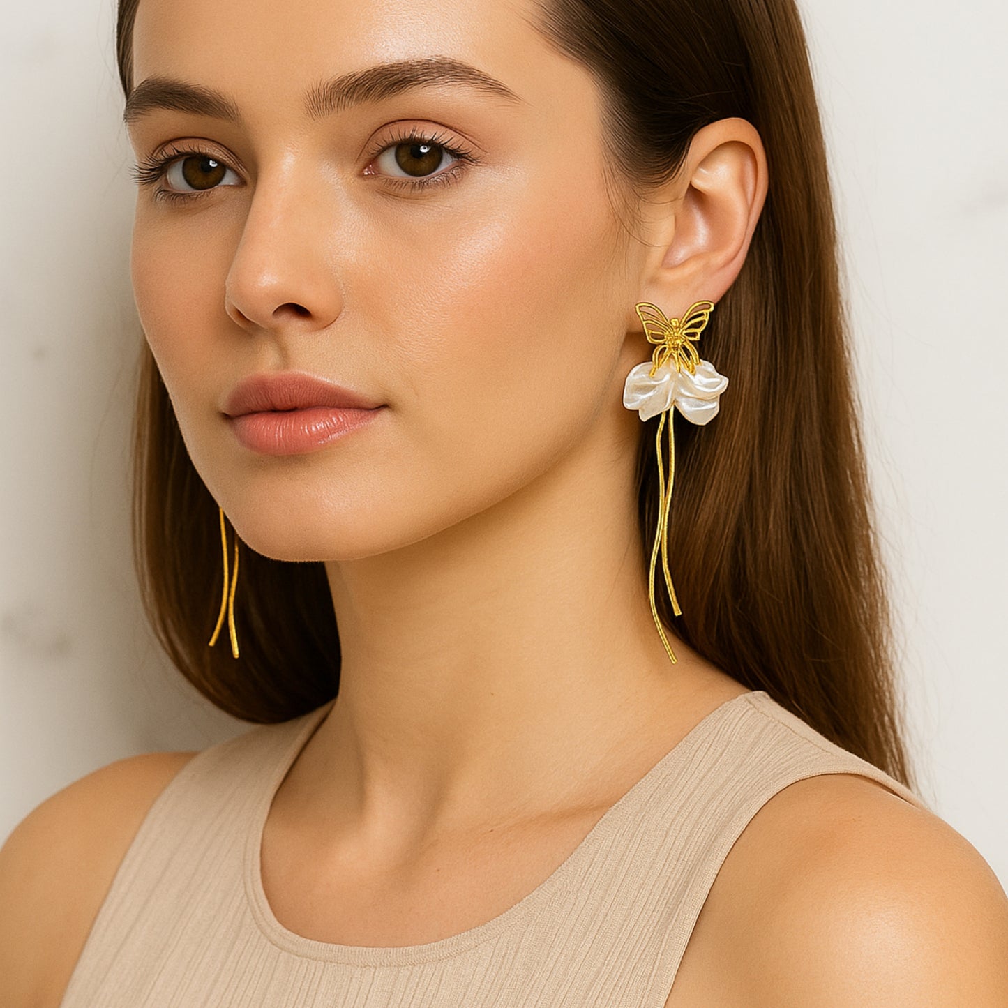 Everlasting Wings Drop Earrings:
