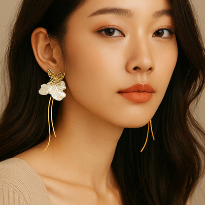 Everlasting Wings Drop Earrings: