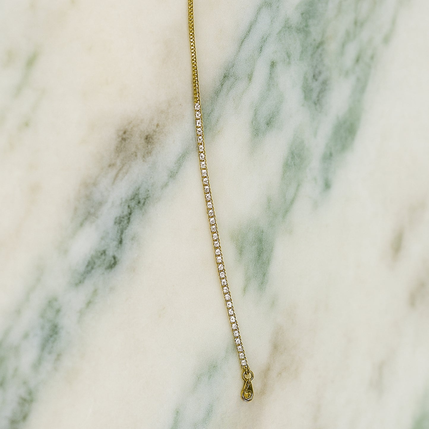 Eternal Shine Tennis Bracelet – Gold-Tone with Sparkling CZ Stones & Anti-Tarnish Finish