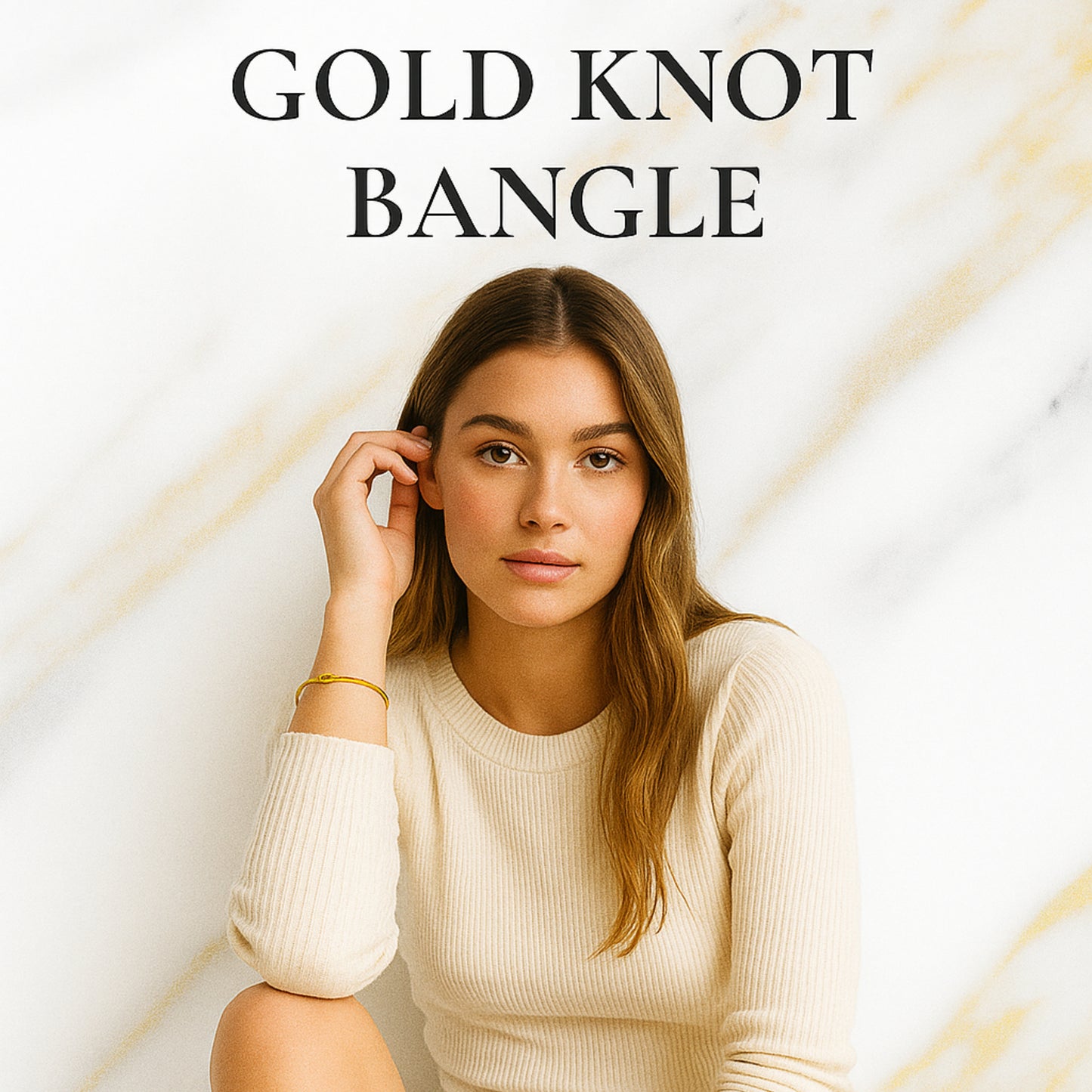 The Love Knot Bangle.|| Anti-Tarnish||