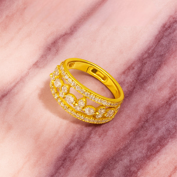 The Éclat Ring:||Anti-Tarnish||Free Size||