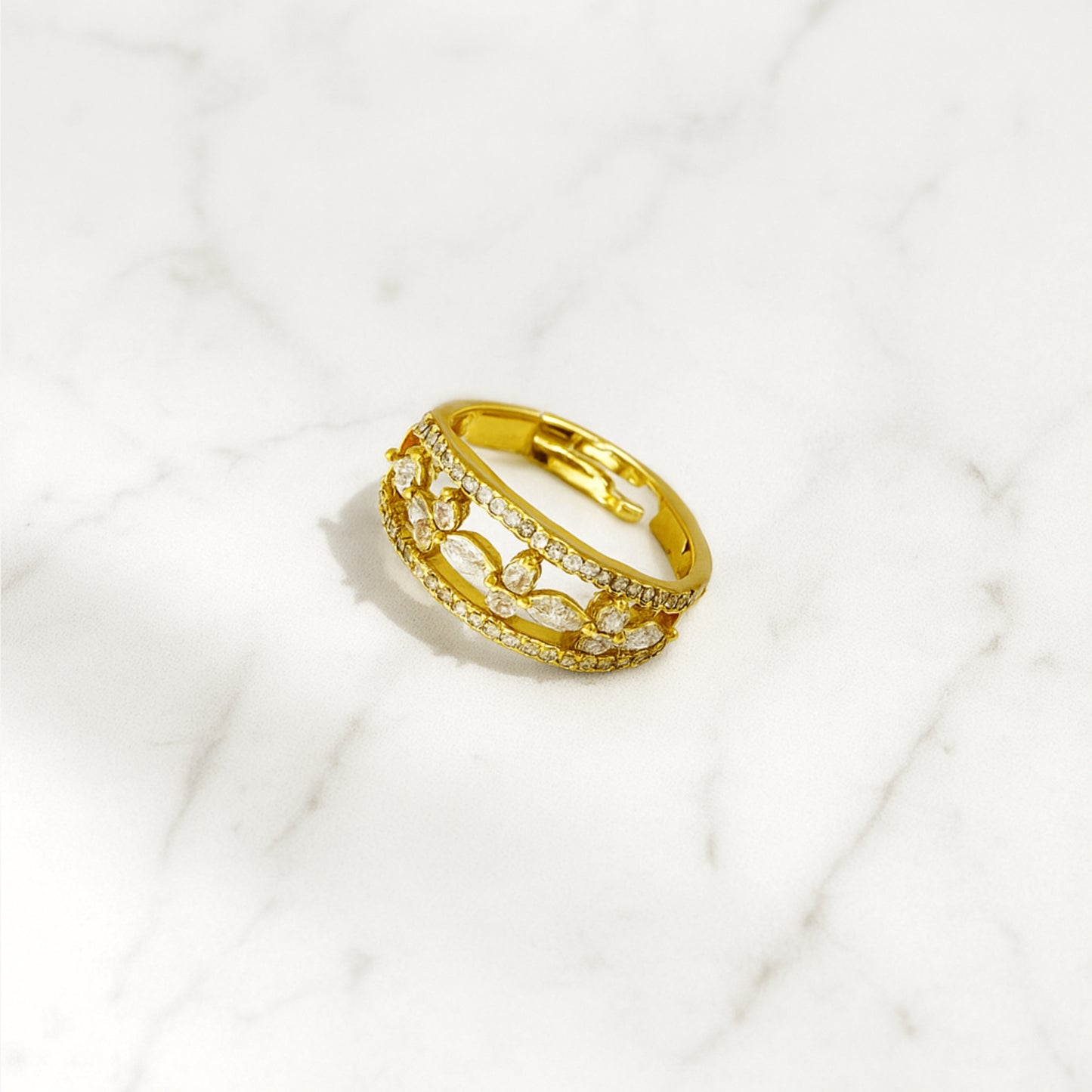 The Éclat Ring:||Anti-Tarnish||Free Size||