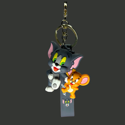 Tom & Jerry Cartoon Keychain & Bag Charm.