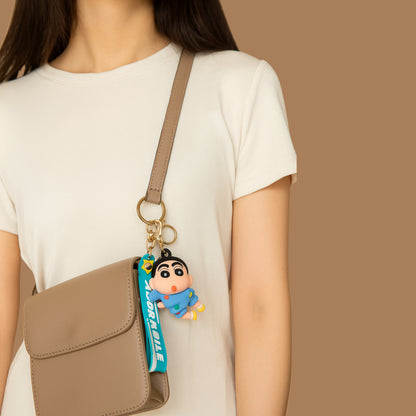 Adorable Shin-chan Keychain and Bag Charm.