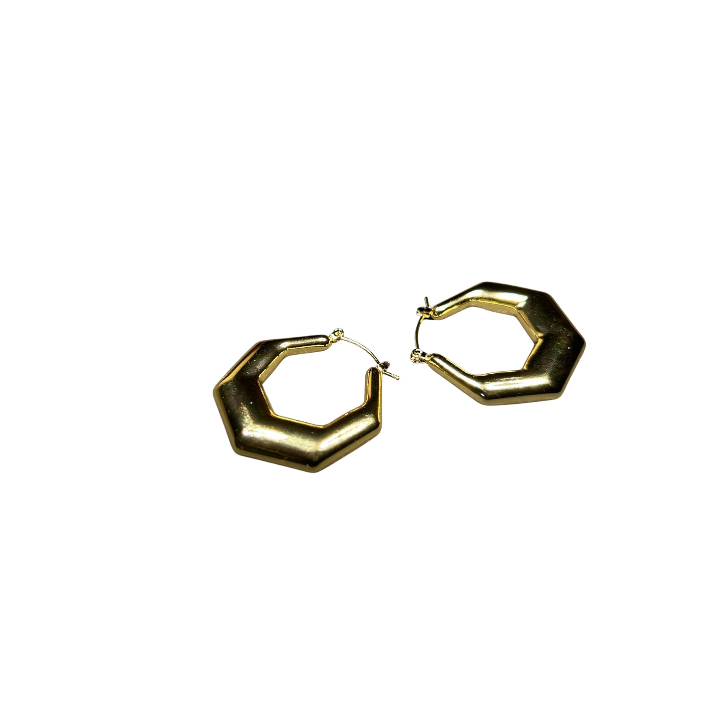 ✨ Anti Tarnish Geometric Hoop Earrings.
