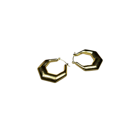 ✨ Anti Tarnish Geometric Hoop Earrings.