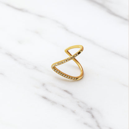 The Lumina Eternity Ring: ||Golden||Free Size ||