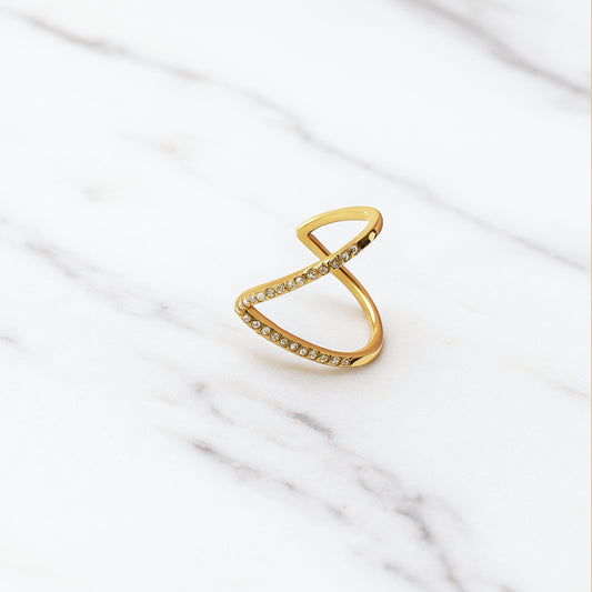 The Lumina Eternity Ring: ||Golden||Free Size ||