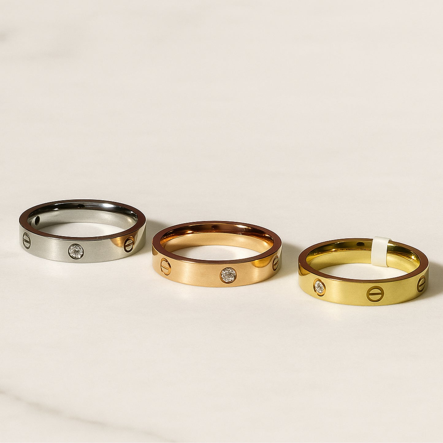 The Essential Tri-Tone Ring Set: