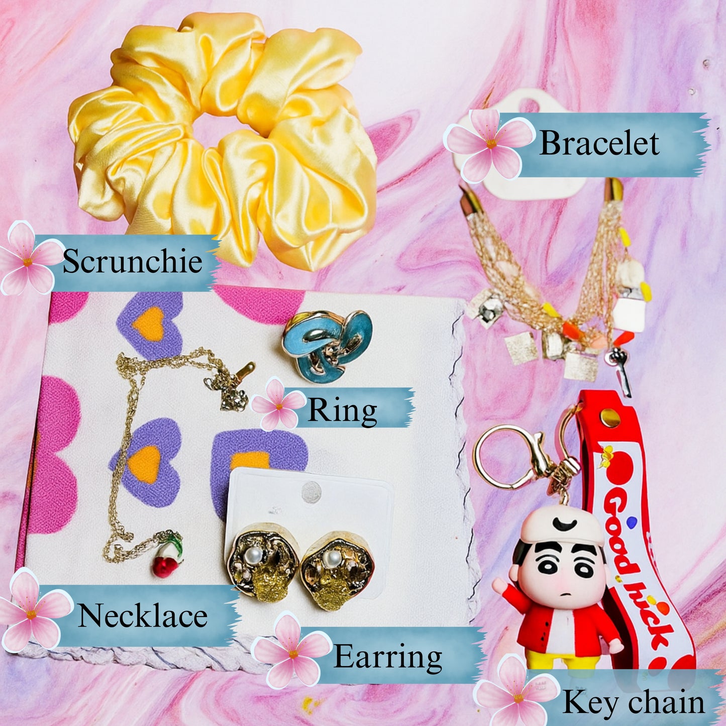 🌸 Vibe & Vase Trendy Combo Pack – 6 in 1 Fashion Essentials 🌸