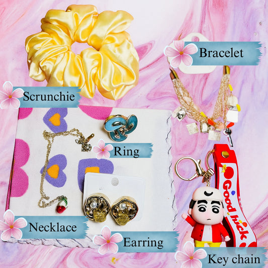 🌸 Vibe & Vase Trendy Combo Pack – 6 in 1 Fashion Essentials 🌸